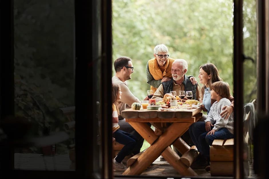 Family caring together